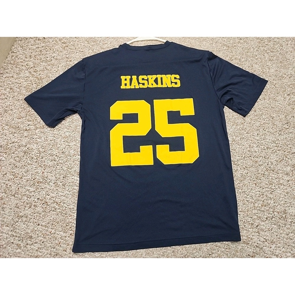 Valiant Michigan Wolverines Hassan Haskins 25 NIL Official T-Shirt Mens Medium